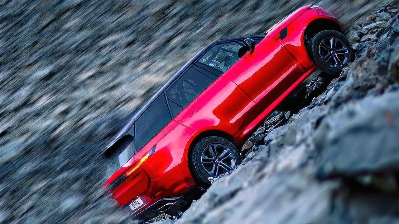 Range Rover Sport — демонстрация экстремального бездорожья (испытание на подъем)