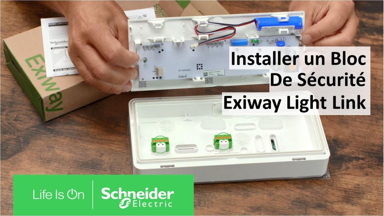 Comment installer un bloc de sécurité Exiway Light link ?
