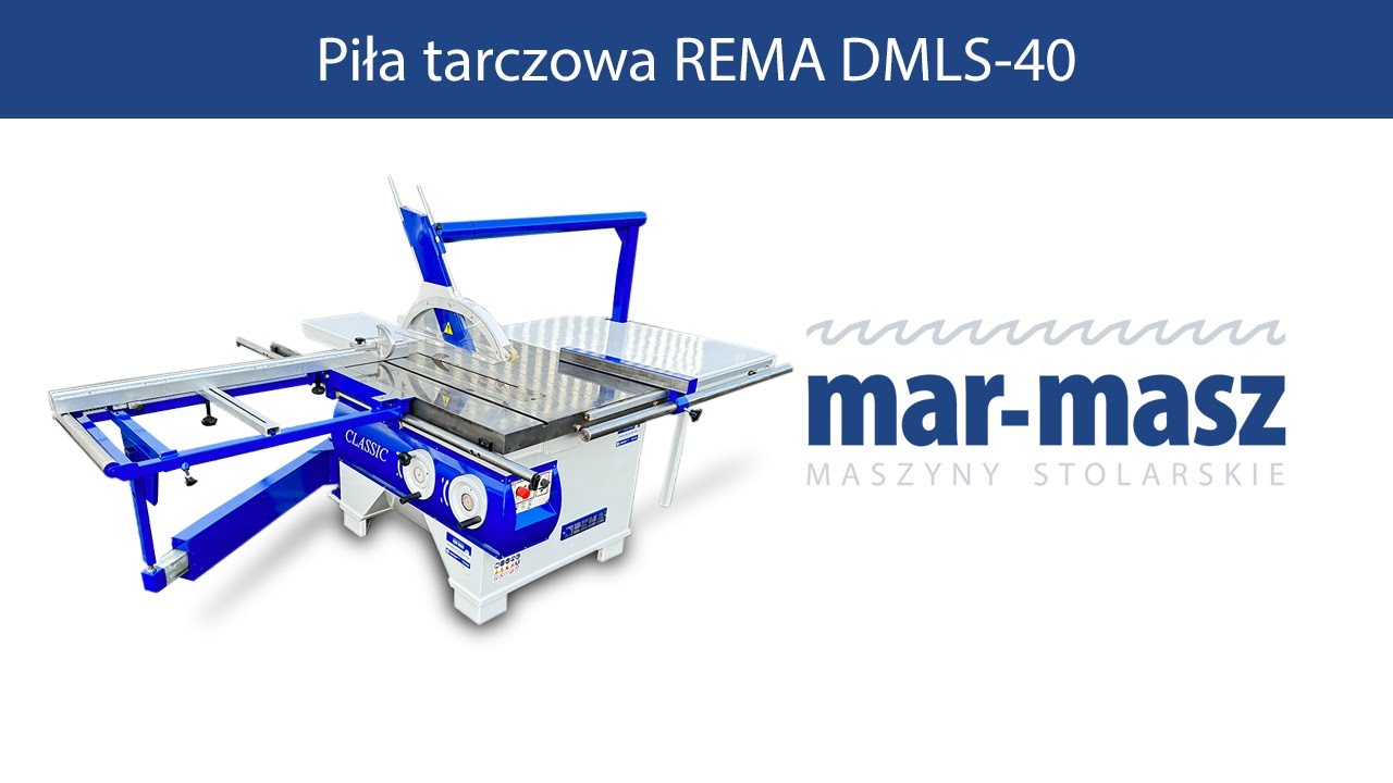 Piła tarczowa REMA DMLS 40 tarcz&oacute;wka z podcinakiem - Mar-Masz | Woodworking