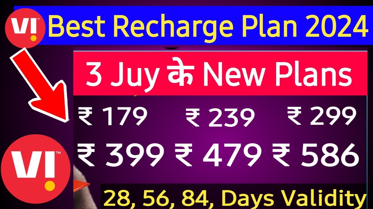 Vi new recharge plan 2024 | vi new recharge price list | vi ka sabse sasta recharge plan 2024