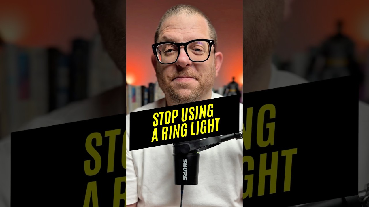 Stop Using a Ring Light For Videos If You Wear Glasses