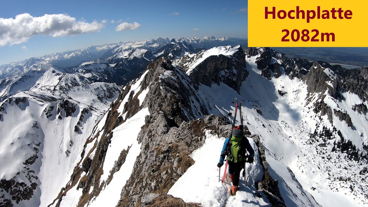 Skitour Hochplatte (2082m) | &Uuml;berschreitung mit alpinem Flair