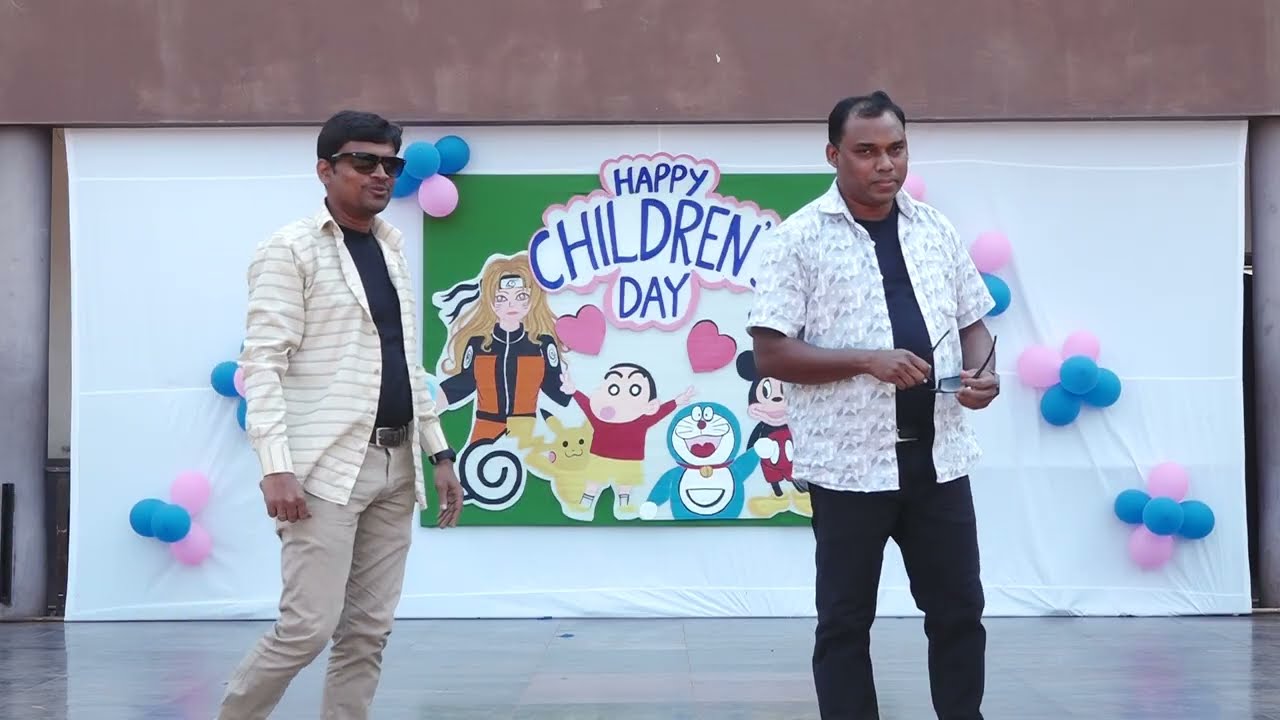 Children's day dance performance by Gents staff @st.francisofassisischoolch10 Assisi school Chikodi