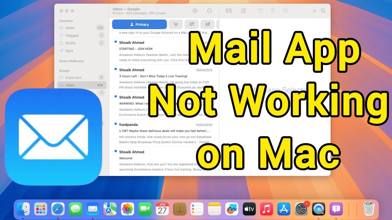 How to Fix Mail App Not Working on MacBook | Mail App Not Responding on Mac