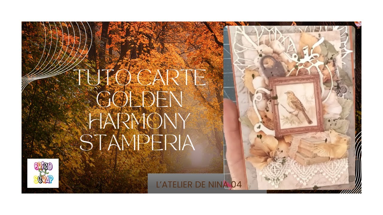 Carte débutante Golden Harmony ❤️@Stamperiainternational