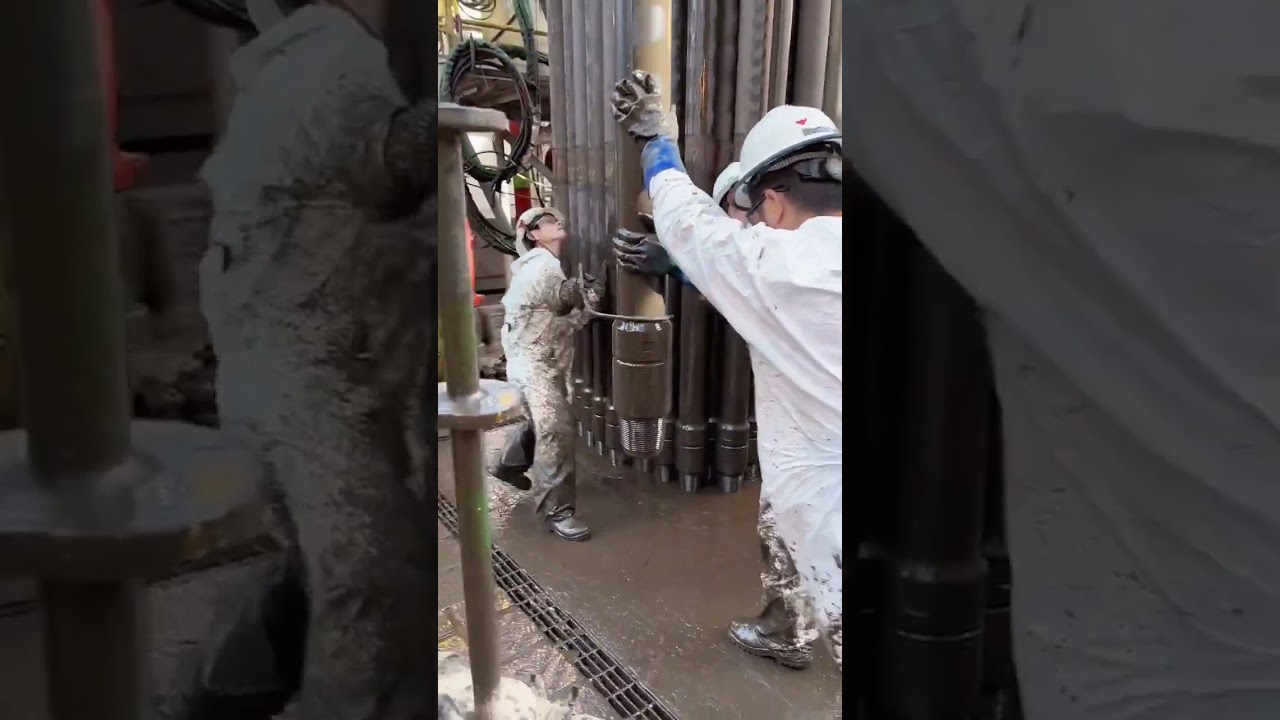 Rare to see！ offshore oil, oil drilling platform drilling#Oil workers