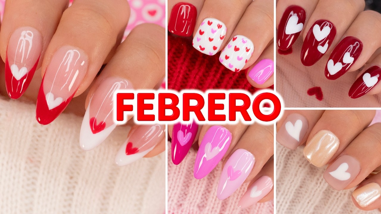 Uñas FEBRERO 2025 ❤️/ Facil, Sencillas y Bonitas