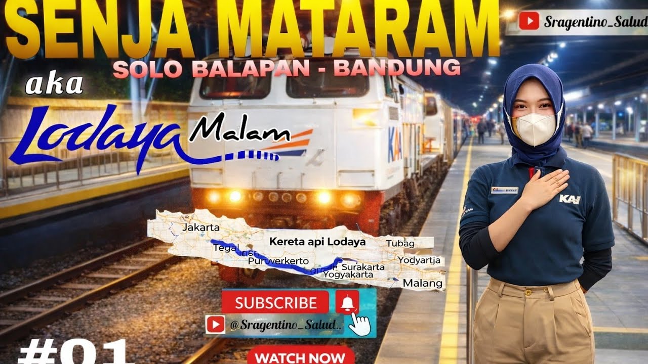 Menikmati Pesona Malam Bumi Parahyangan Bersama Rangkaian Mewah KA Lodaya Malam ||  #newgeneration 