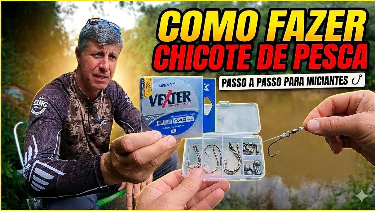 Como Fazer CHICOTE DE PESCA 