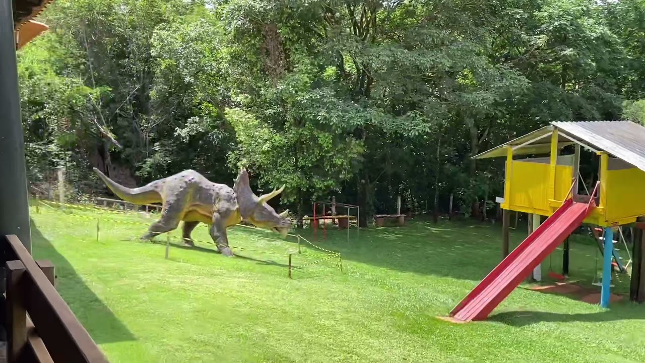 Tematiza&ccedil;&atilde;o do restaurante Toca dos Dinossauros em Peir&oacute;polis MG. Uberaba MG.
