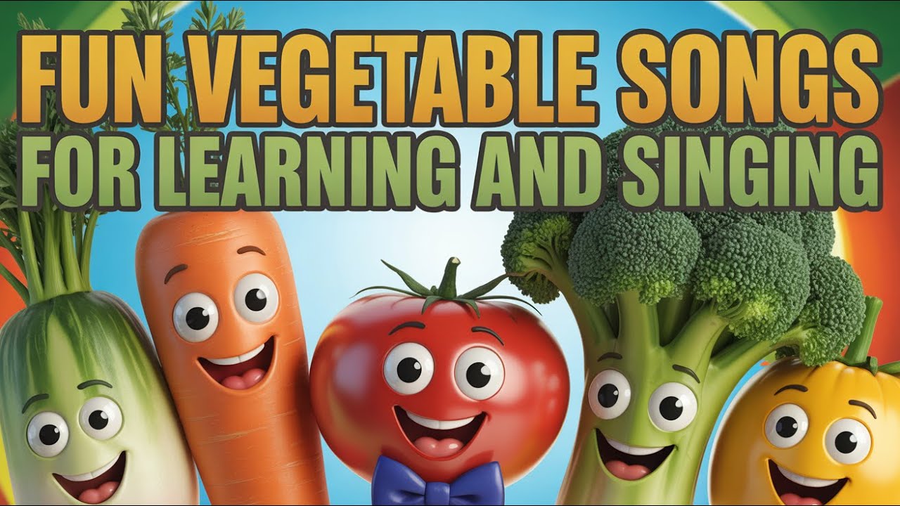 Learn Vegetables English | Fun Kids Songs and Nursery Rhymes About Healthy Food