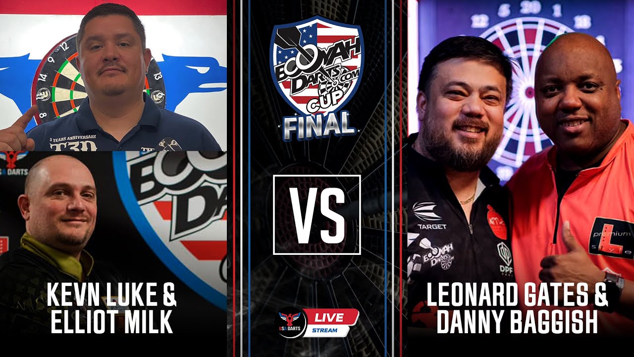 Kevin Luke & Elliot Milk vs Leonard Gates & Danny Baggish | Pro Doubles 501 Final | Booyah Cup