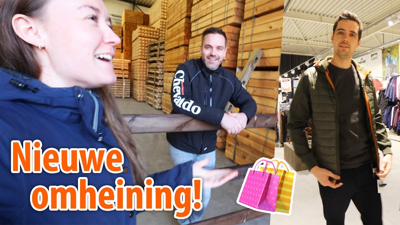 Onze nieuwe omheining uitzoeken en shoppen voor Sjoerd zijn eerste rijkleding! | felinehoi VLOG #526