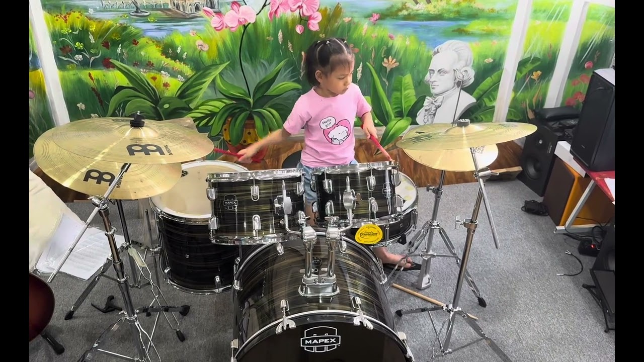 XuXu learned to play Drums - mix multiple songs #2 (Oct-Nov 2024)