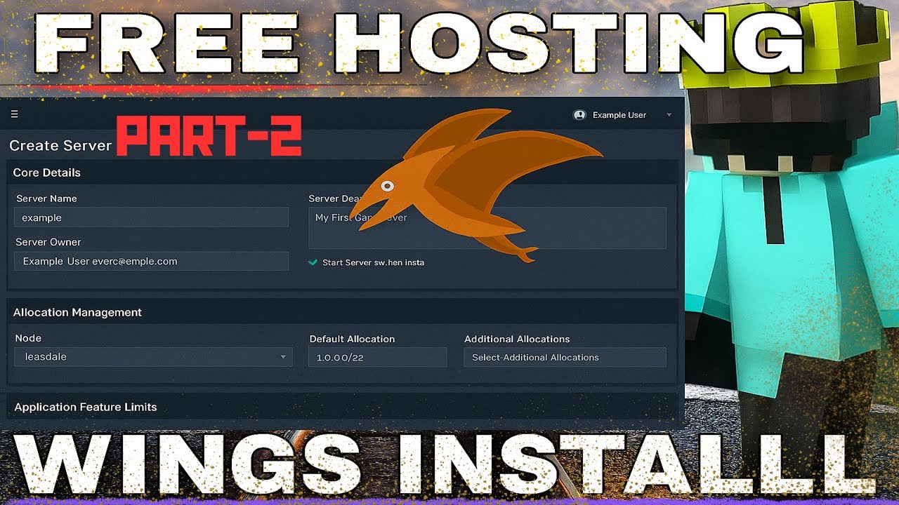 Free VPS Hosting + wings Setup Guide 24/7 |custom domain | full guidev part -2