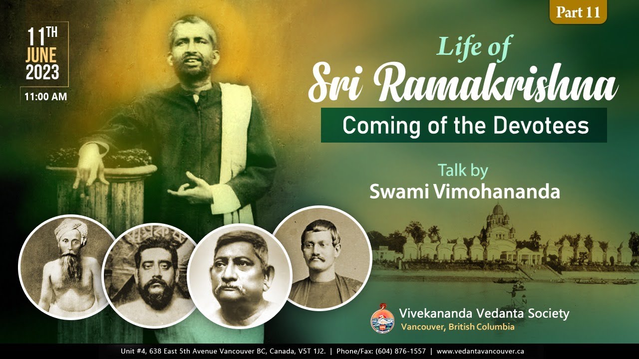 Life of Sri Ramakrishna (Part 11) Coming of the Devotees (Swami Vimohananda)