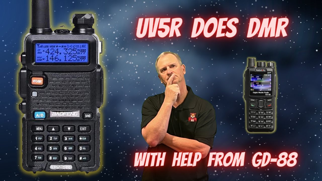 Baofeng UV5R does DMR...with some help from the Radioddity GD-88 Cross Band Cross Mode Function