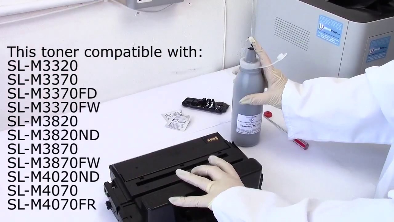 How to refill your Samsung M3320ND, SL-M3820DW (MLT-D203L) cartridge