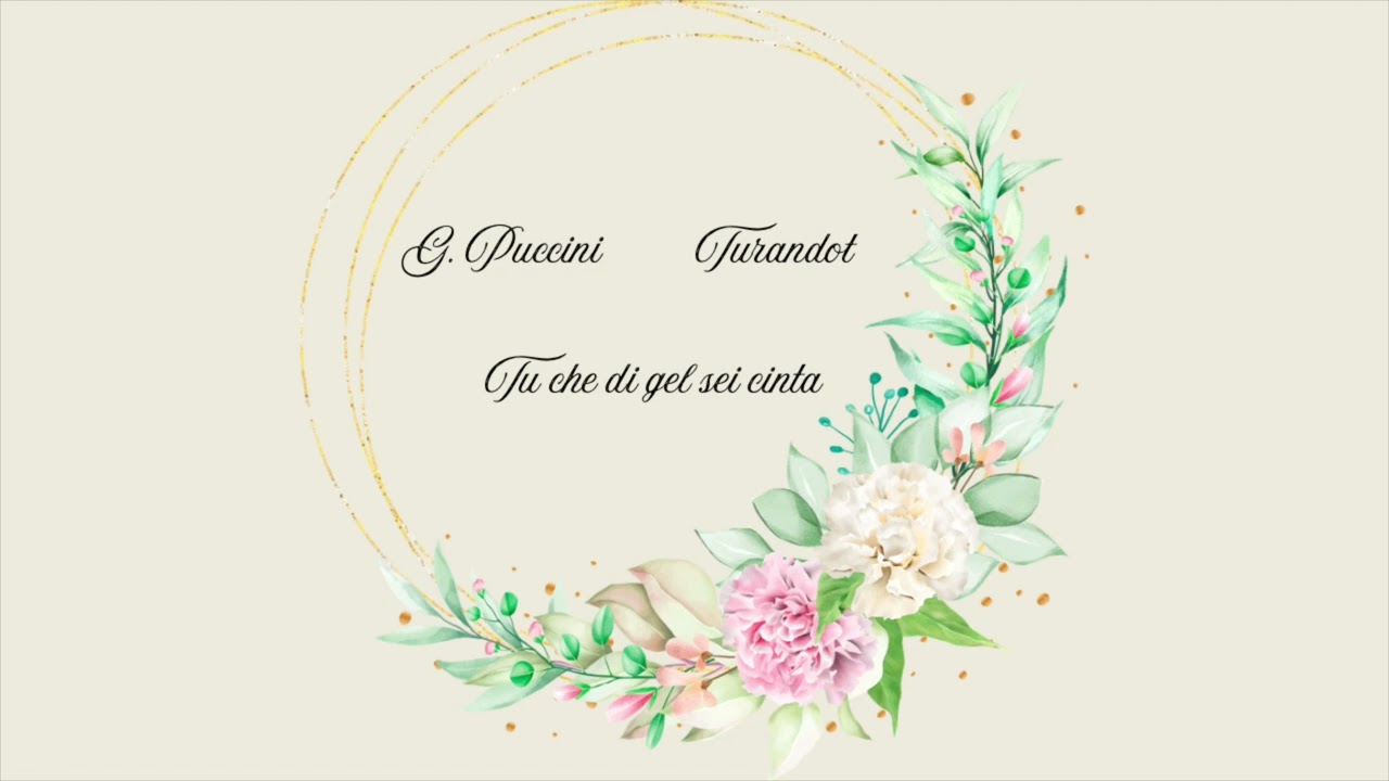 G. Puccini Turandot - Tu che di gel sei cinta -