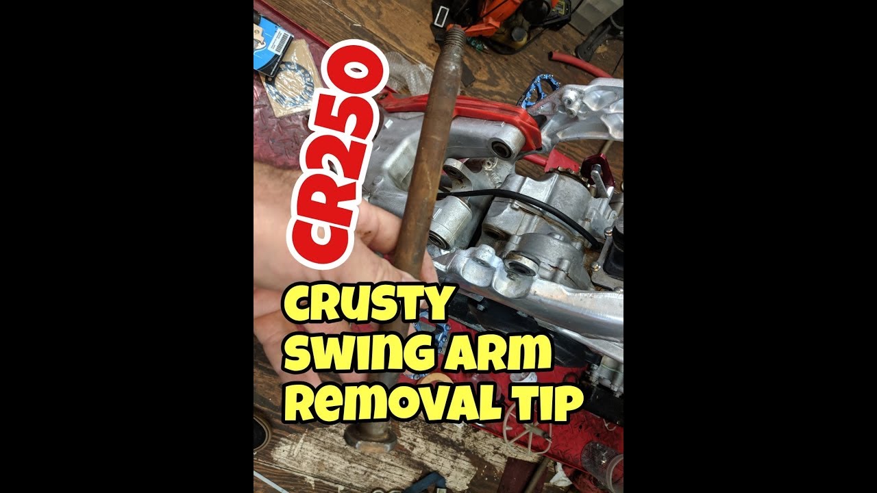 HONDA CR250 swing arm bolt removal tips