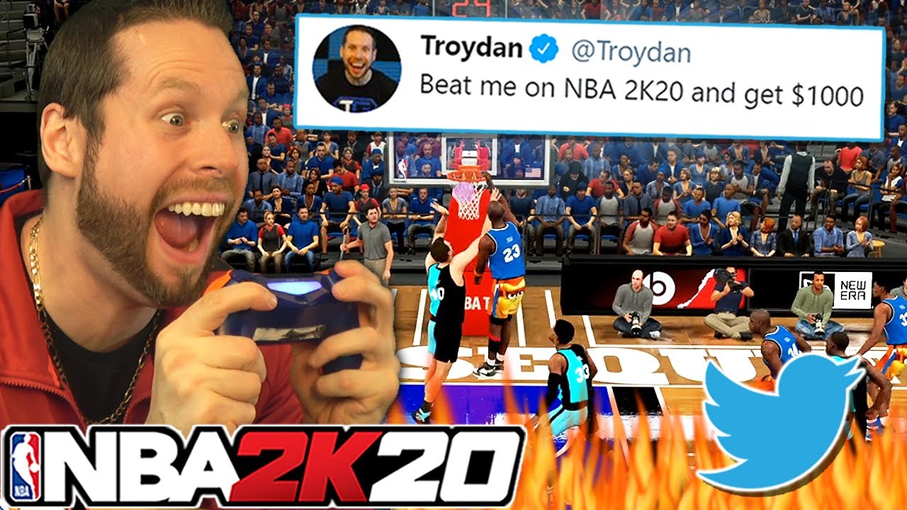 Я бросил вызов Twitter в NBA 2K20 за 1000 долларов