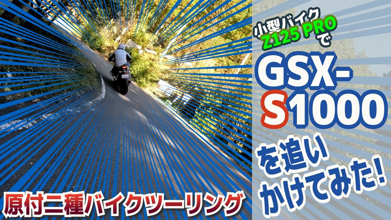 小型バイクでGSX-S1000を追いかけてみた！【Z125 PRO】
