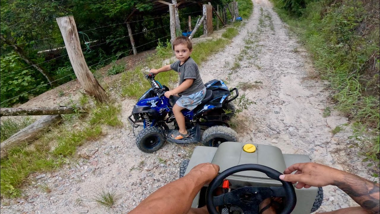 ANDAMOS COM O MINI JEEP E MINI QUADRICICLO. Thiago velho 