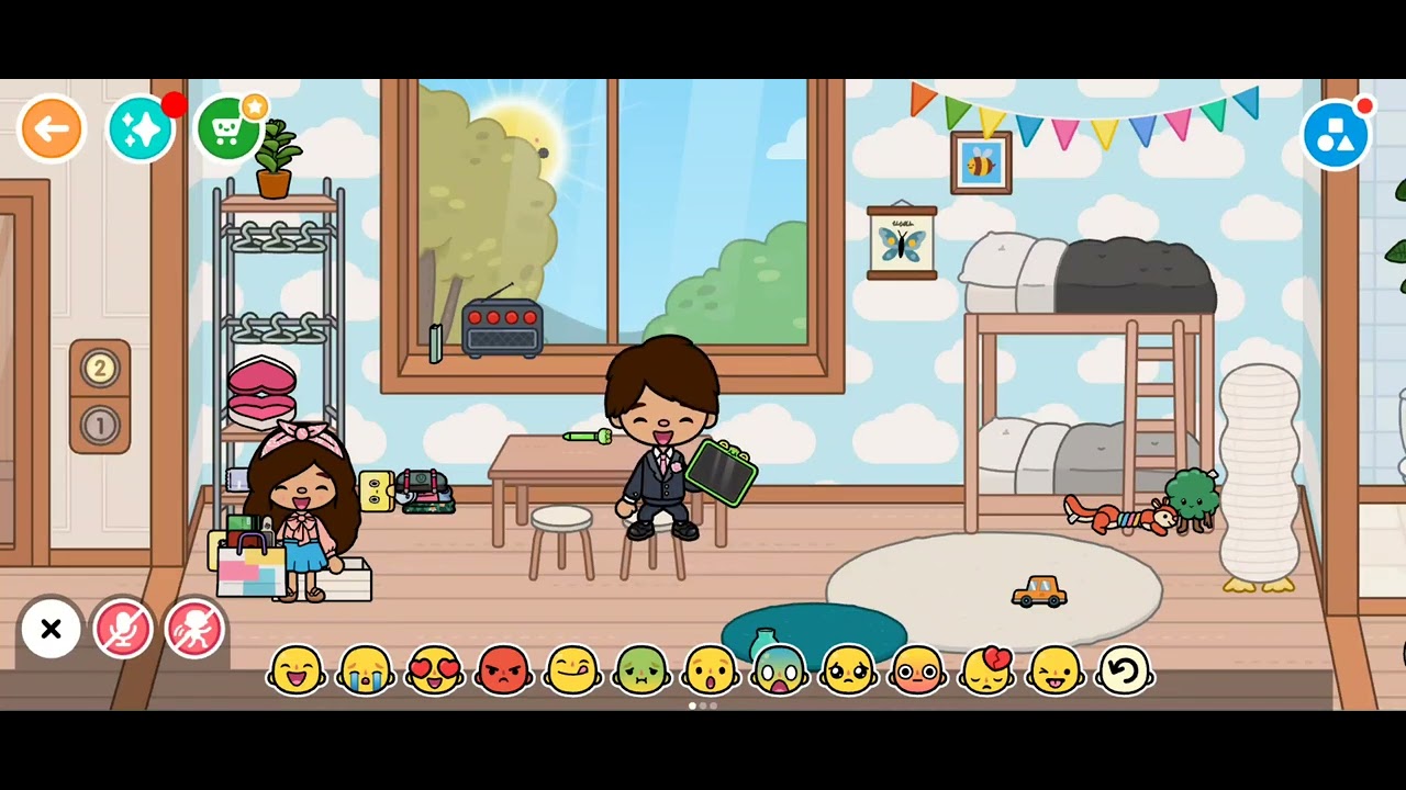 Amelia visits her friend's house
