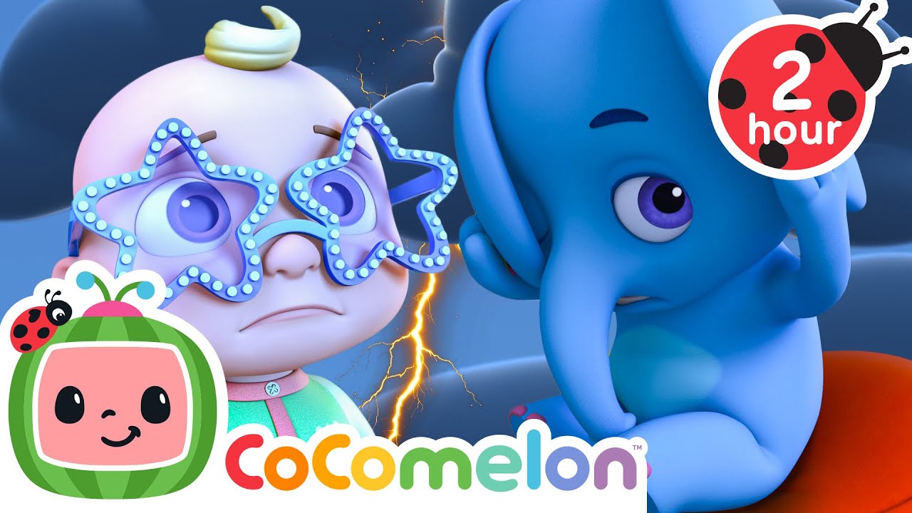 Emmy Is Afraid of THUNDER! ⛈️ CoComelon Animal Time Nursery Rhymes & Kids Songs | After School Club