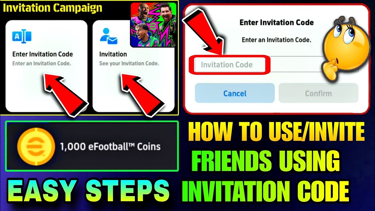 Как ввести код приглашения в Efootball | Как пригласить друзей в Efootball 2026 | Новое обновлени...