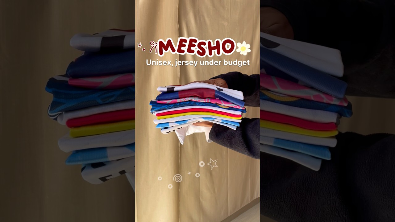 Affordable Jerseys from Meesho 🍭 Trendy Sportswear Haul #shorts #meeshohaul