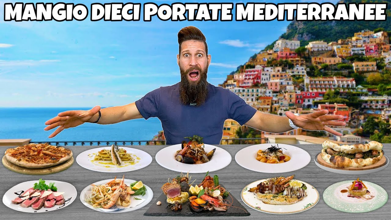 MANGIO UN MENÙ di 10 PORTATE MEDITERRANEE DEL SUD - (Challenge Culinaria) - MAN VS FOOD
