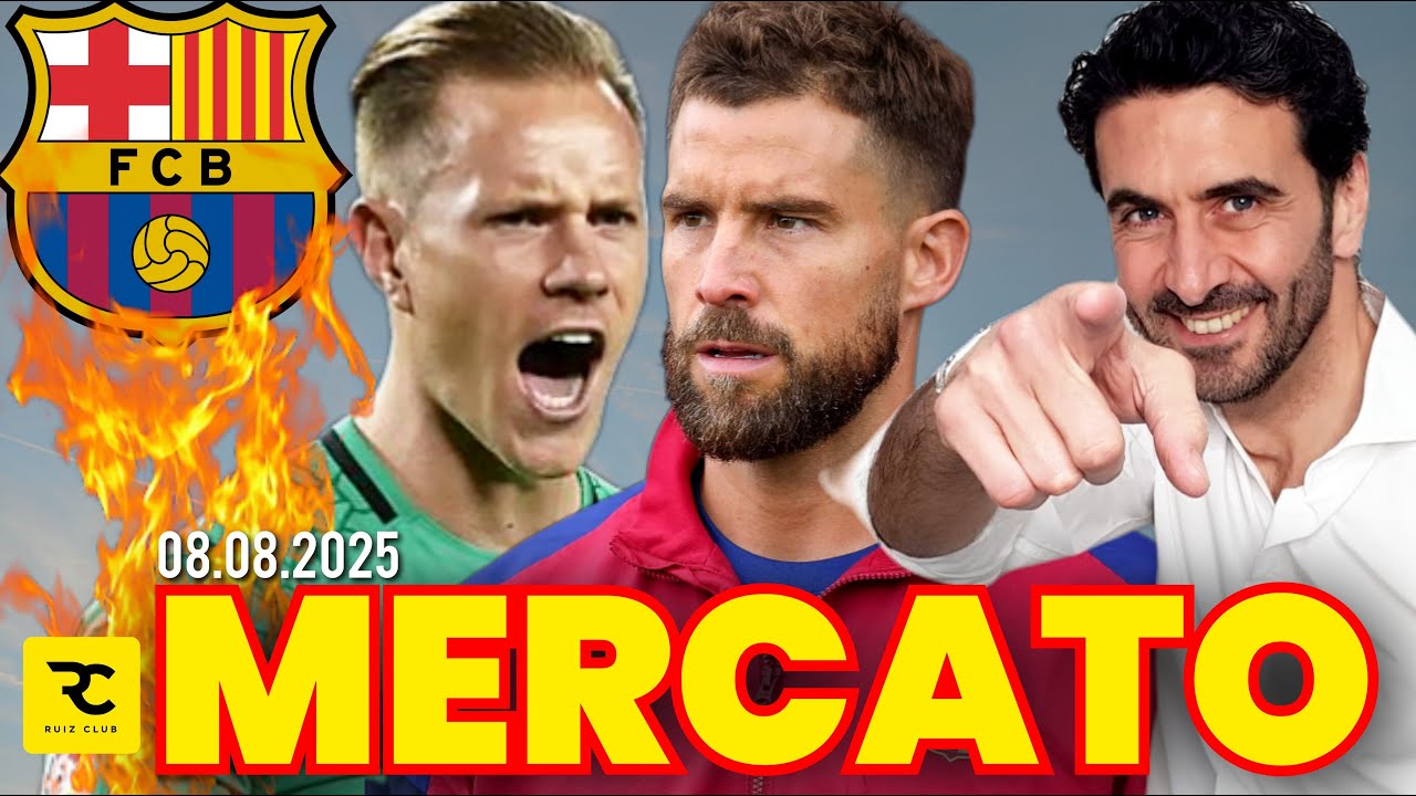 🚨 NEWS MERCATO FOOTBALL : Barça en feu avec TER STEGEN et le départ d'INIGO MARTINEZ + tour d'Europe