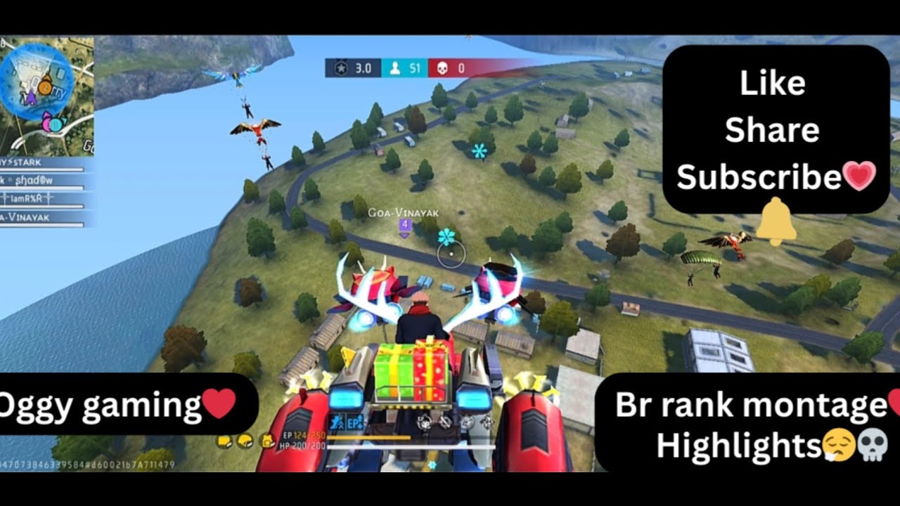 BR RANK HIGHLIGHTS❤️‍🔥!! FREE FIRE MAX!🦄