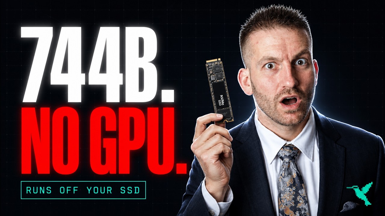 Запуск нейросети на 744 млрд параметров БЕЗ видеокарты... Трюк с SSD (GLM 5.2)