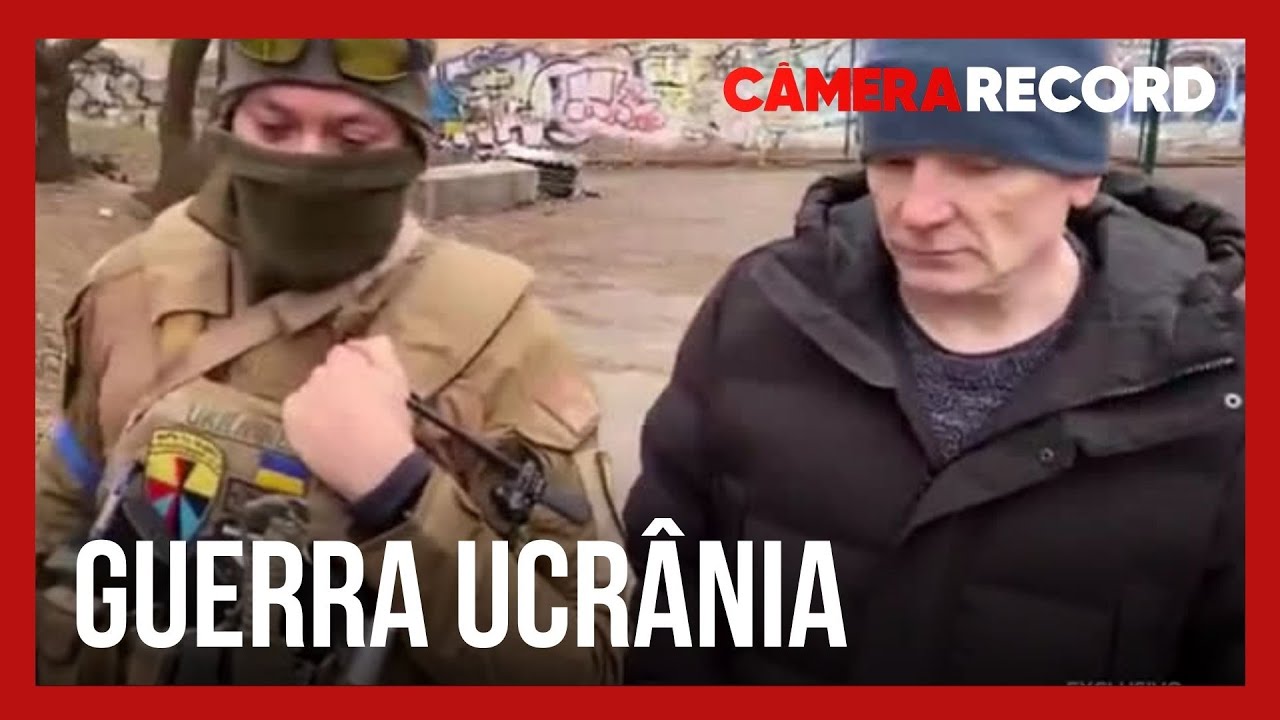 Roberto Cabrini encontra brasileiro que luta na guerra da Ucrânia