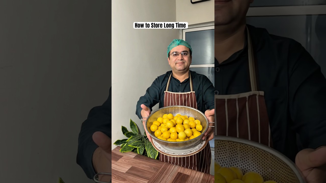 How to Store Lemons 🍋 Long Time For Ramadan Iftar 👍🏻 #lemon #makeandfreeze #samiullahfoodsecrets