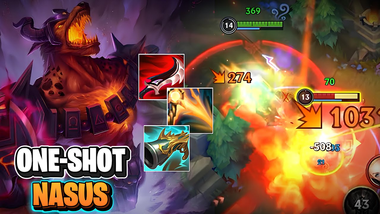 Crit Build Nasus Just Deletes Everyone! (PENTAKILL) Wild Rift (Runes & Build)