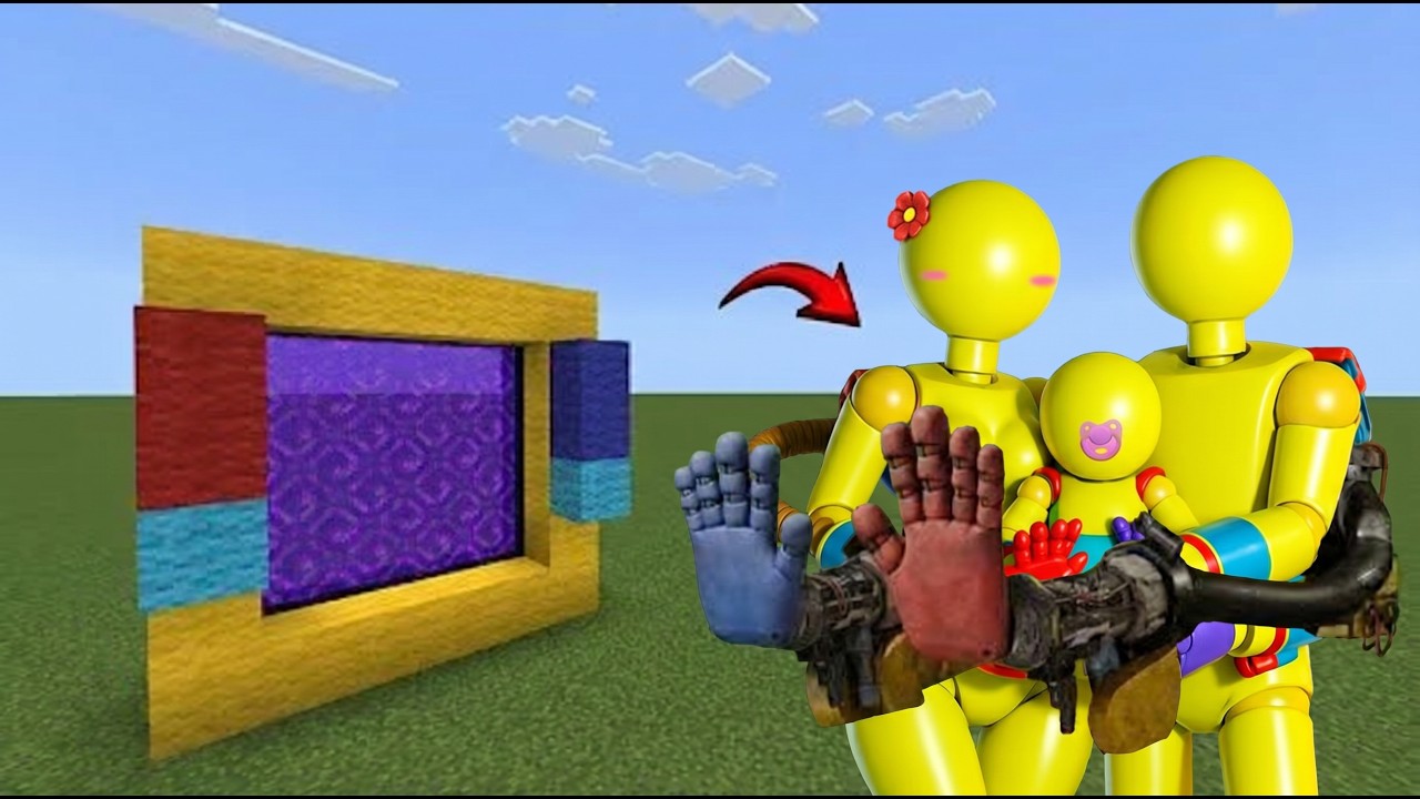 How To Make A Portal To Family Player Poppy Playtime 6 in Minecraft PE