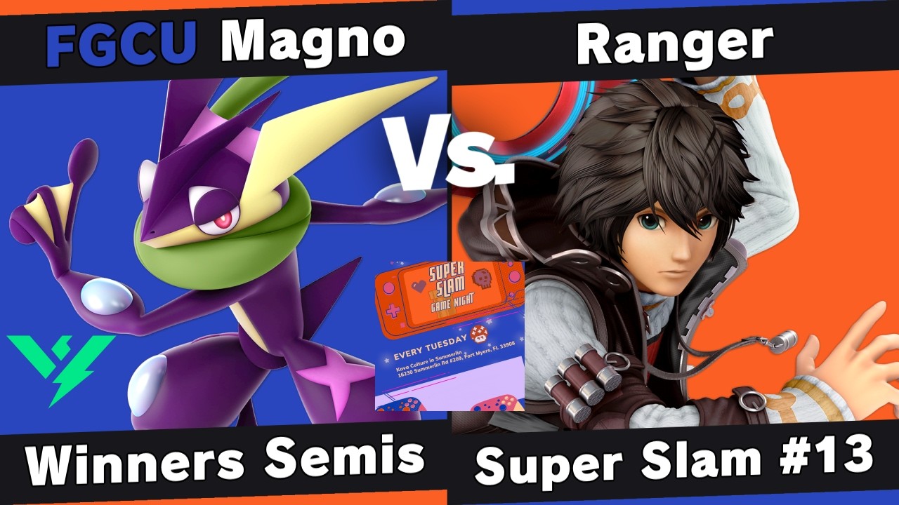 Super Slam 13 - Magno (Greninja) vs Ranger (Shulk) - Winners Semis