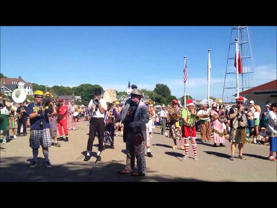 Scottville Clown Band at Mackinac Island Lilac Festival Grand Parade