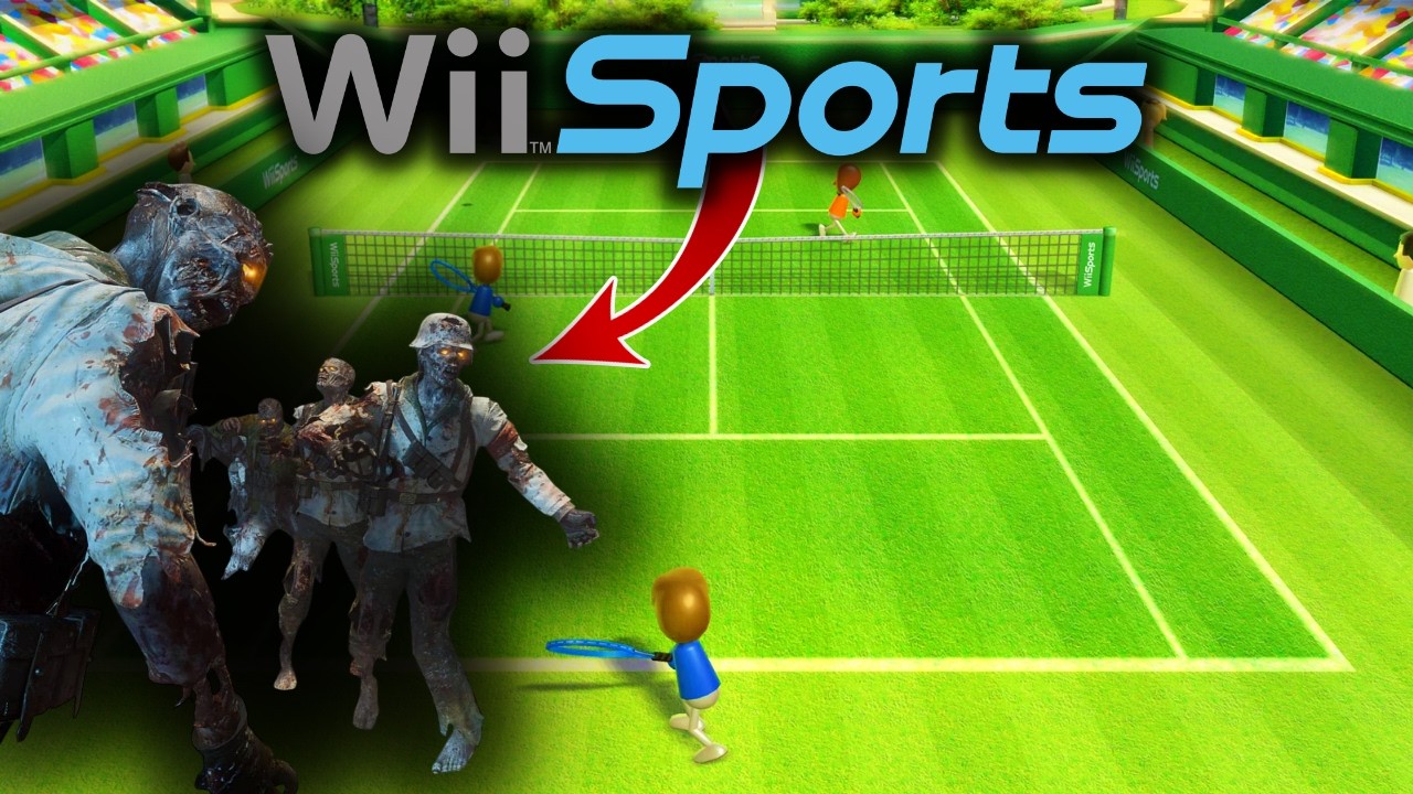 Une MAP Wii Sport Tennis en ZOMBIES!?🤨 Feat.Mathias&SMOG