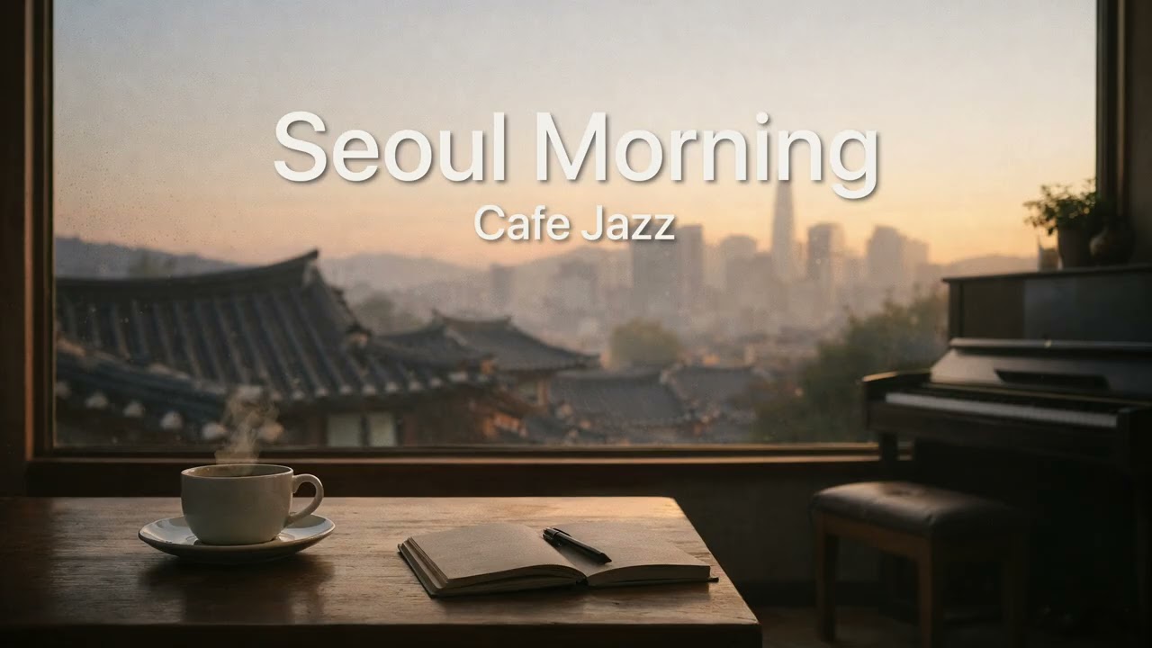 Daily Cafe 101: Seoul Morning Cafe Jazz — Hanok & Modern City (No Vocals)
