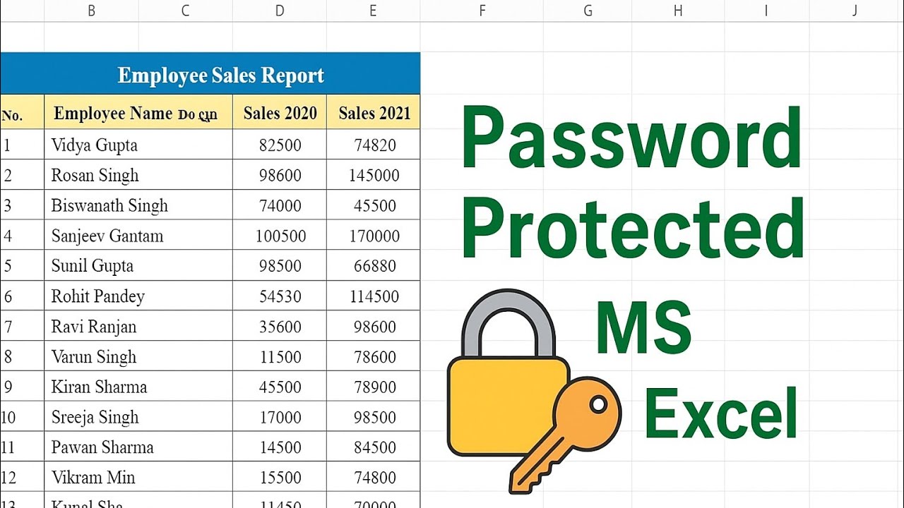 How to Protect Excel File to Open With Password | excel ki file me password kaise lagaye