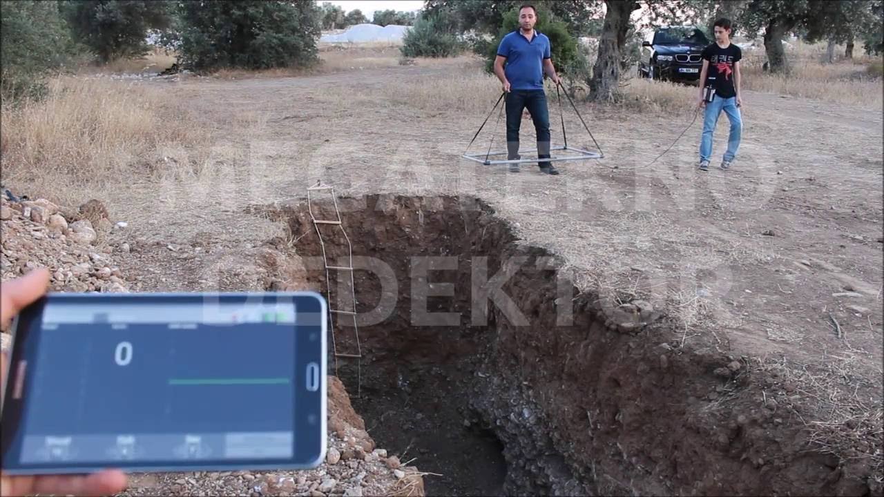 PIMAX 3 Dedektör ile Doğal Toprakta 250cm Derinlikten 5 LT'lik Yağ Tenekesi Tespiti