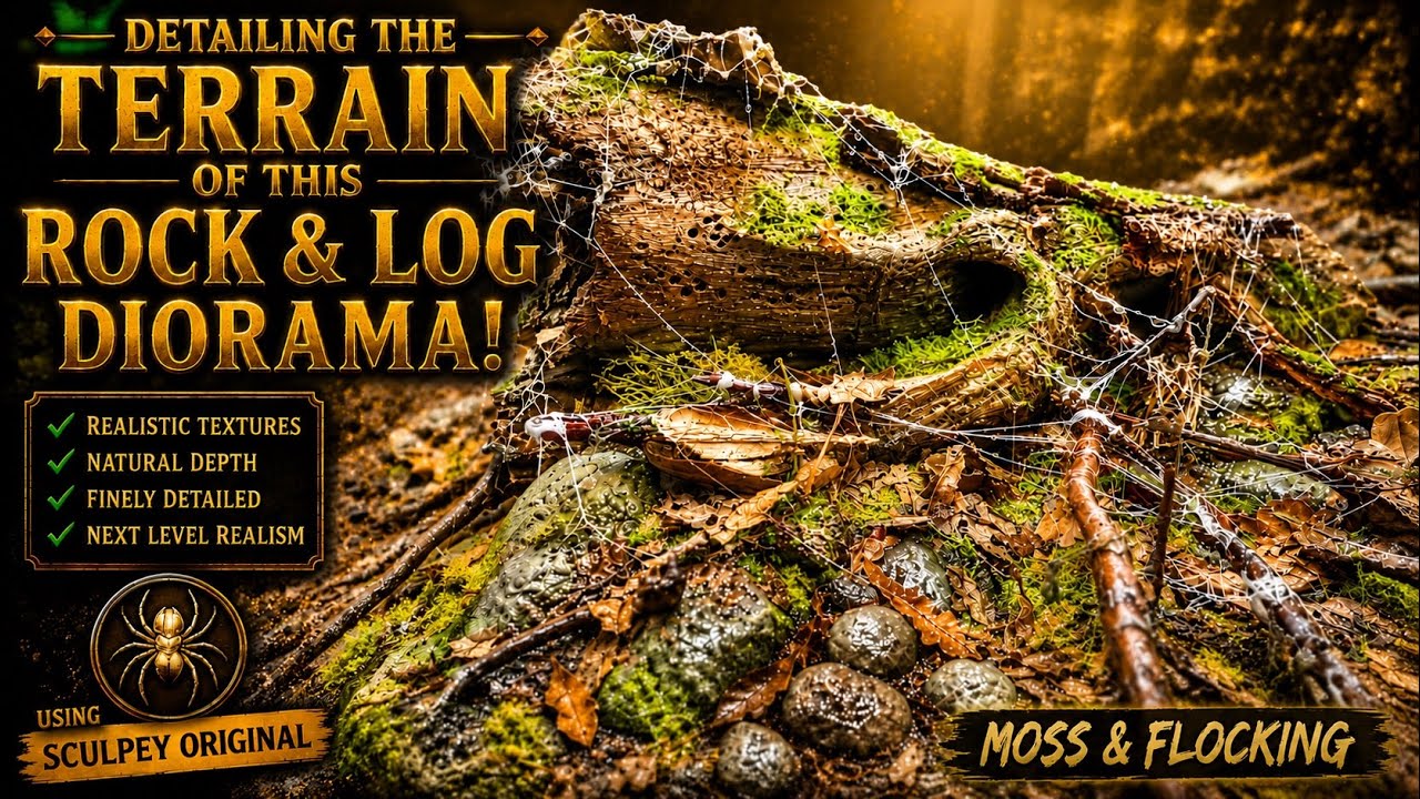 Woodland Terrain Real Organic Texture & Flocking - Goliath Birdeater Tarantula - Part 20