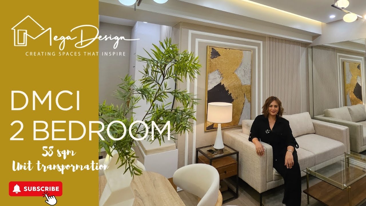 58 SQM DMCI CONDO MAKEOVER/ HOTEL- INSPIRED /2 BEDROOM UNIT #dmcihomes #dmciproject