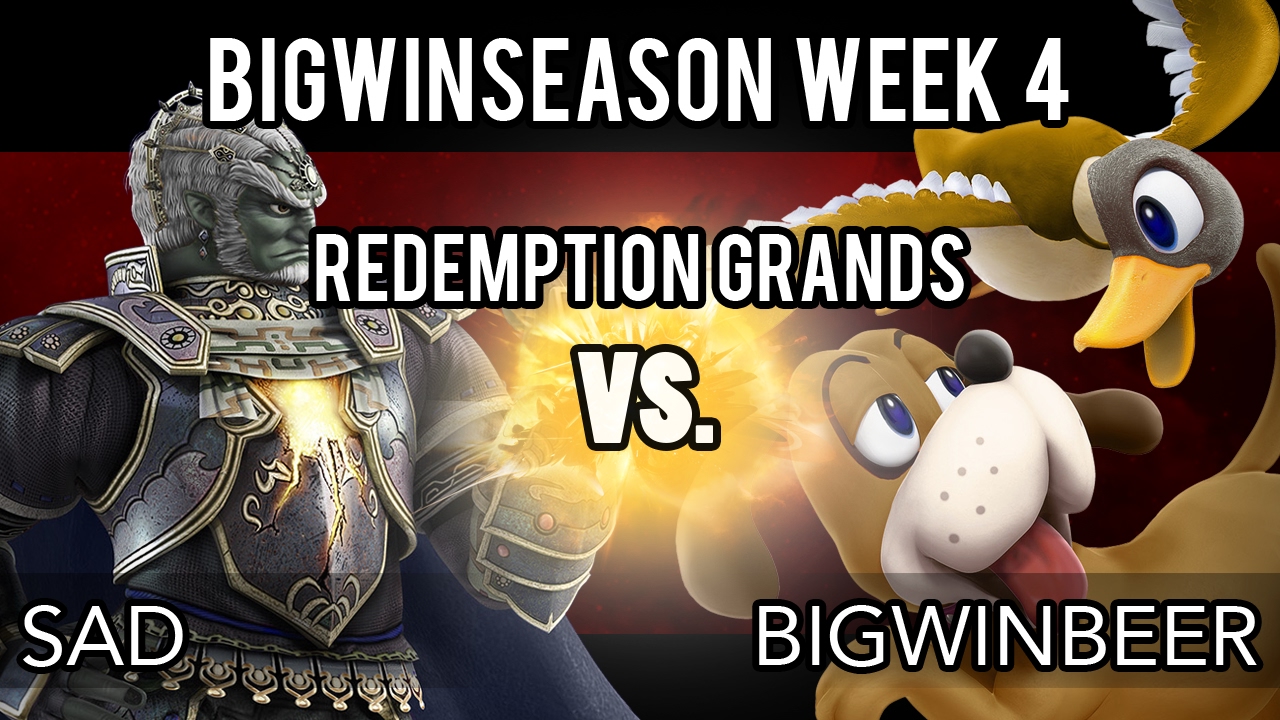 BigWinSeason Week 4 - Redemption Bracket Grand Finals - Sad (Ganondorf) VS BigWinBeer (Duck Hunt)
