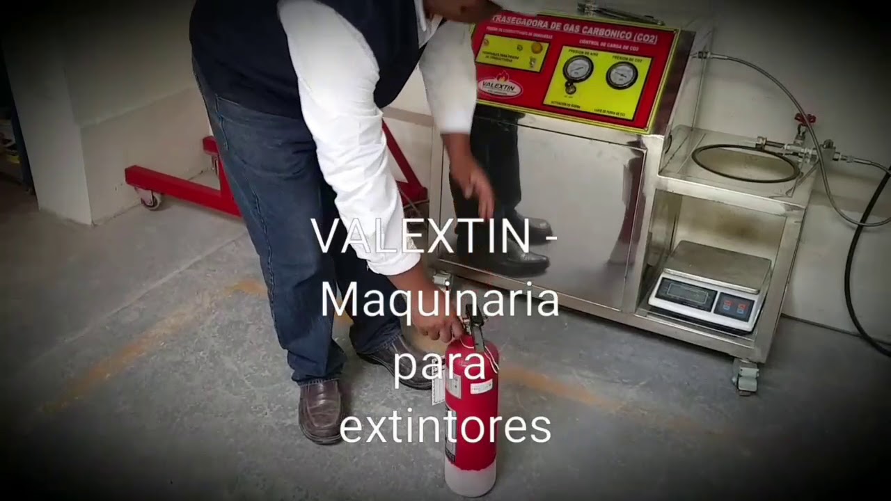 MAQUINARIA PARA EXTINTORES- Recarga de CO2