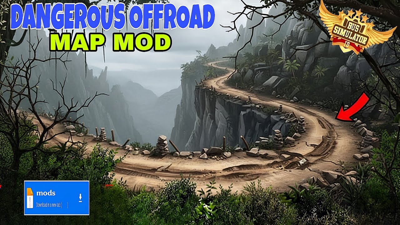Map Mod Bussid 4.4.1 - Dangerous Offroad Map Mod For Bus Simulator Indonesia |Bussid Map Mod |Bussid